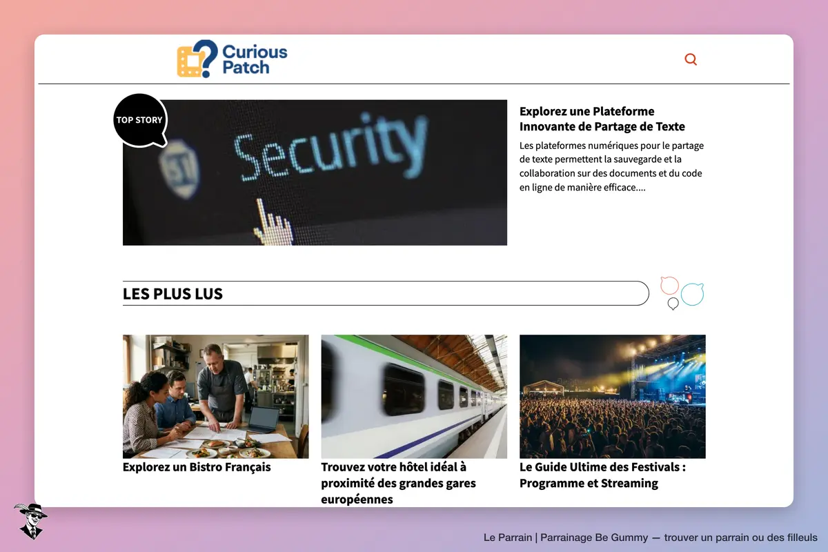 Page d'accueil de Be Gummy