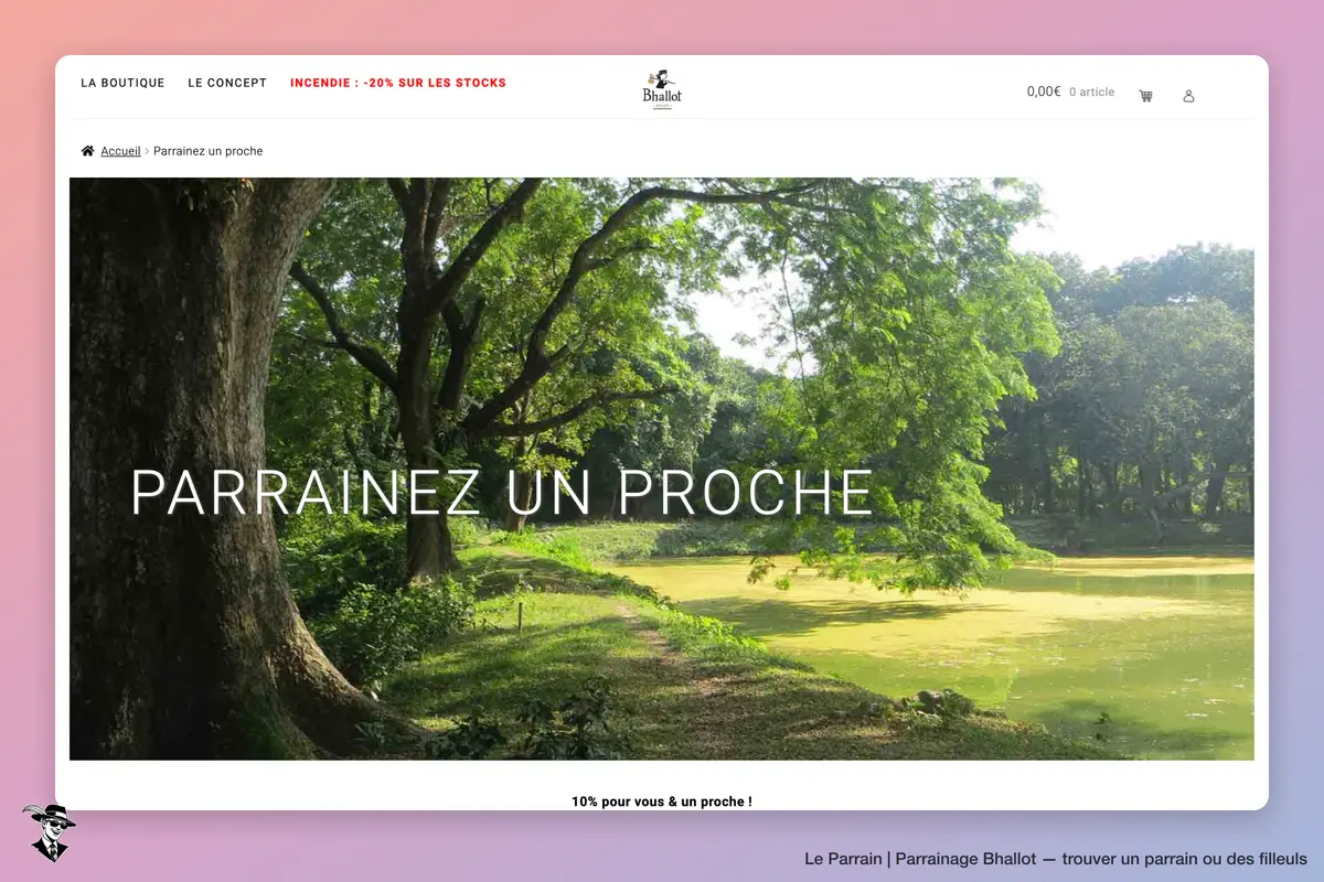 Page parrainage de Bhallot