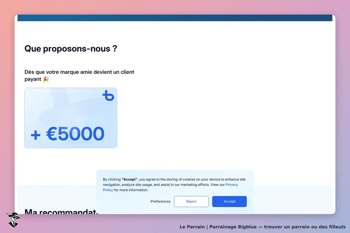 Capture d'écran de Bigblue