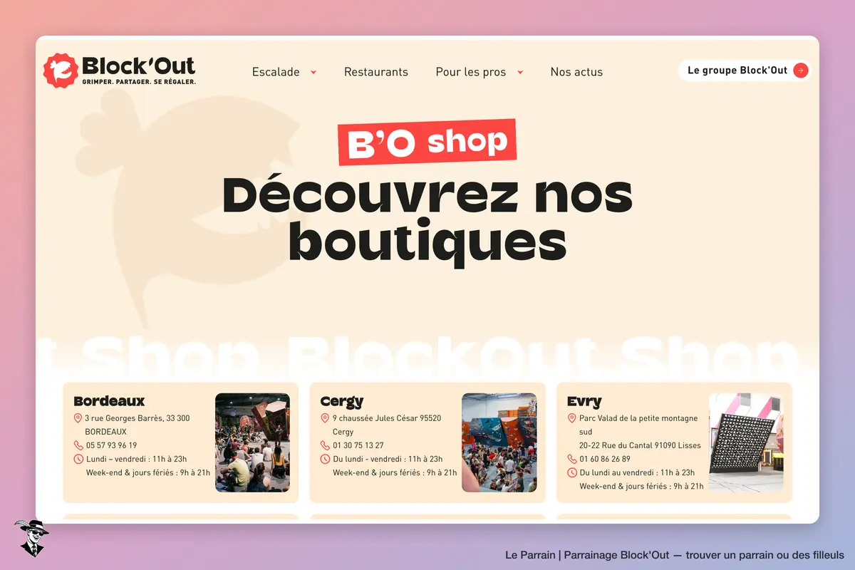 Page catégorie de Block'Out