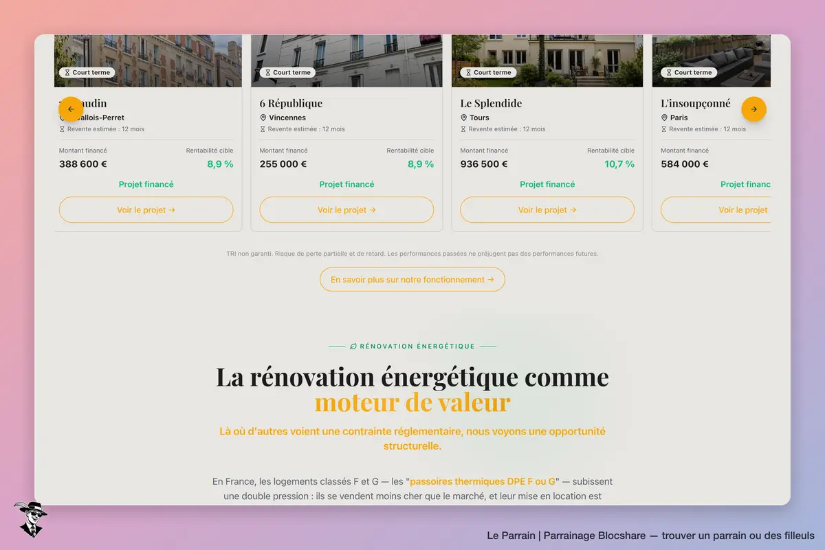 Capture d'écran de Blocshare