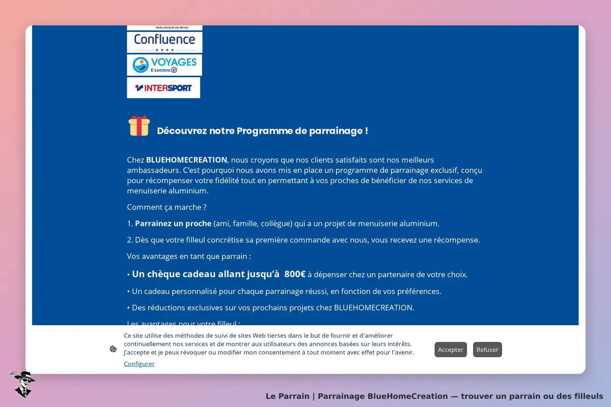 Capture d'écran de BlueHomeCreation
