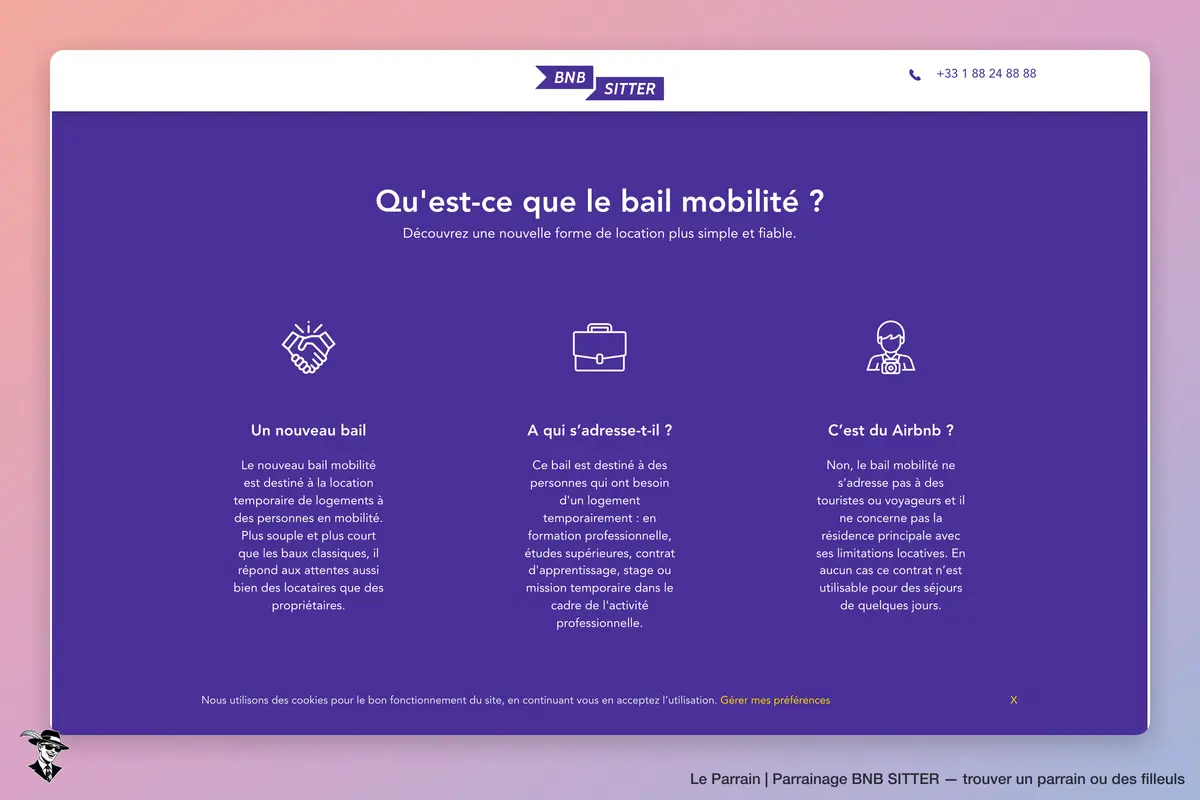 Capture d'écran de BNB SITTER