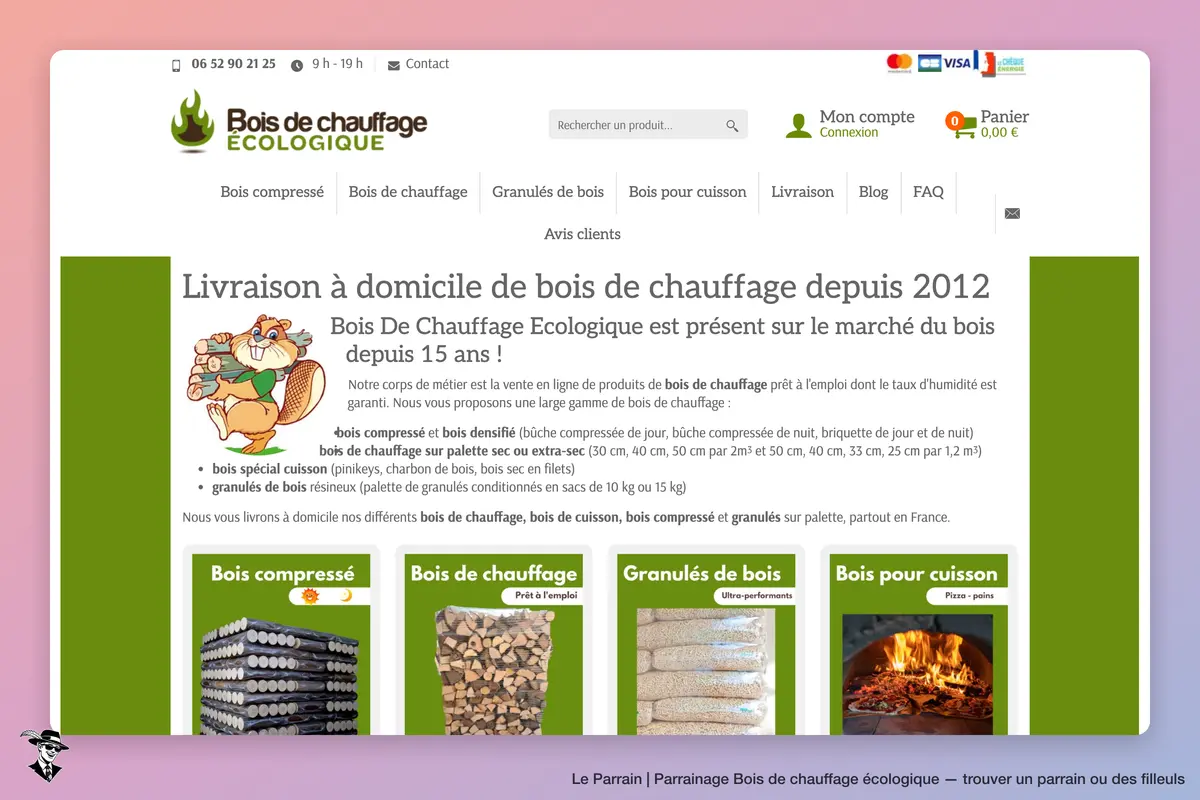 Capture d'écran de Bois de chauffage écologique