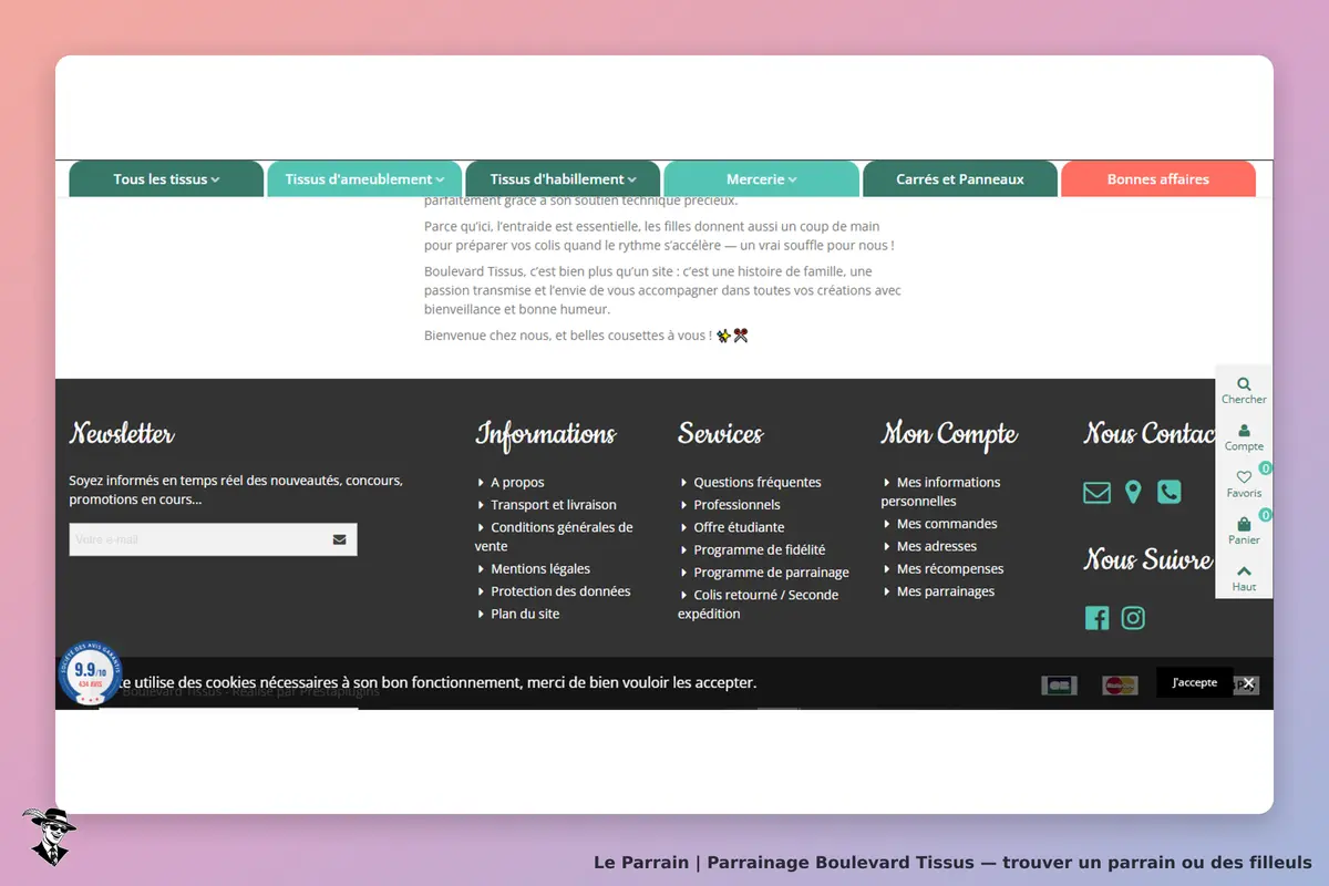 page oficiel