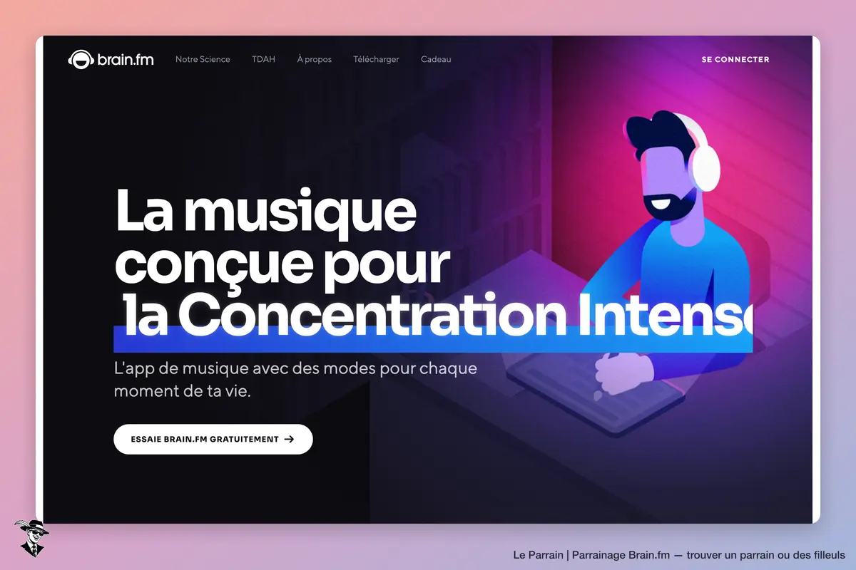 Capture d'écran de Brain.fm