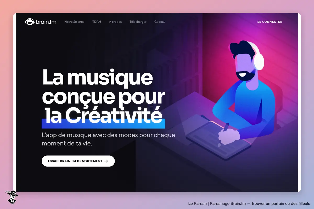 Capture d'écran de Brain.fm
