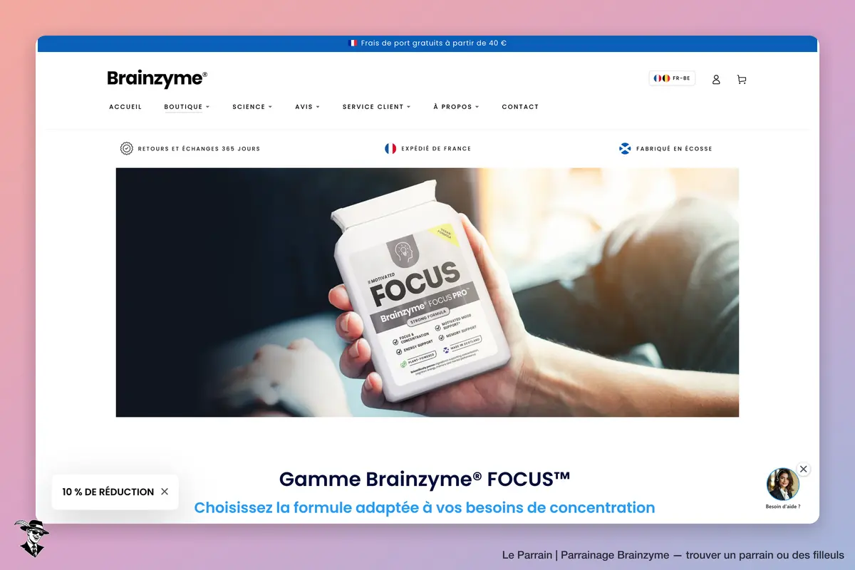Page catégorie de Brainzyme