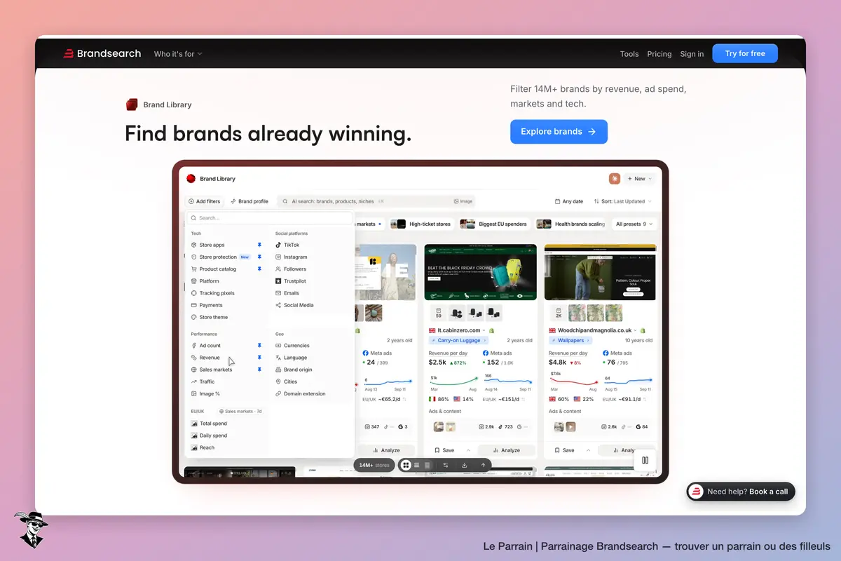 Capture d'écran de Brandsearch