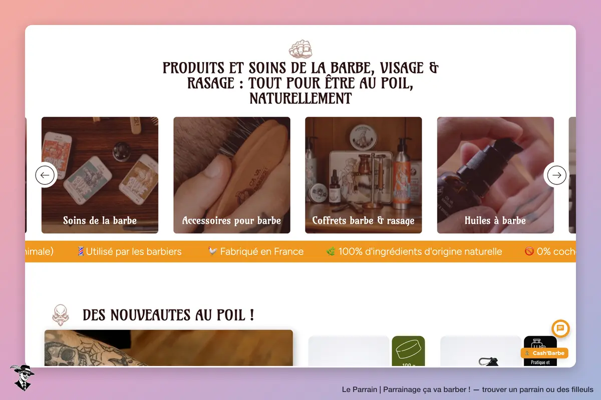 Capture d'écran de ça va barber !