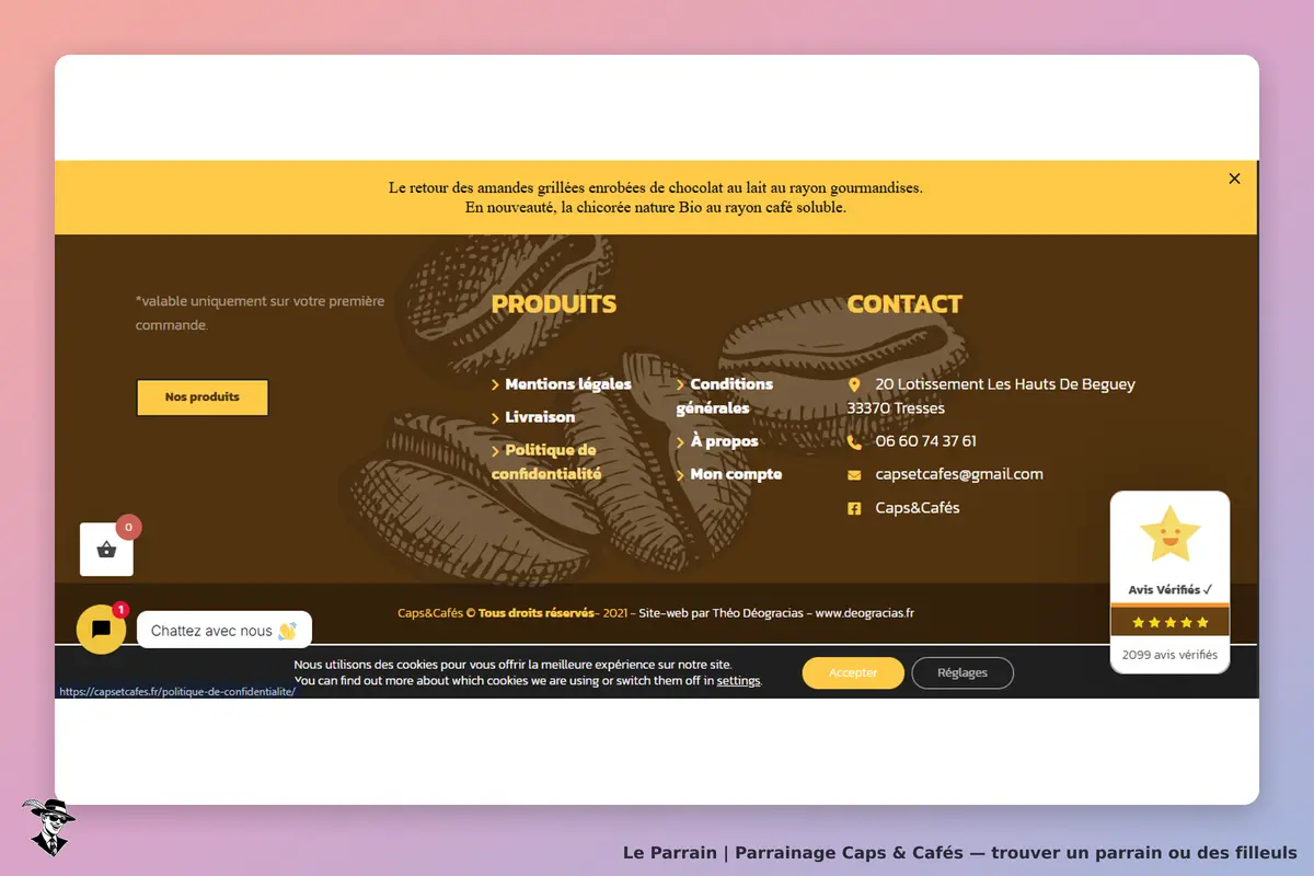page oficiel