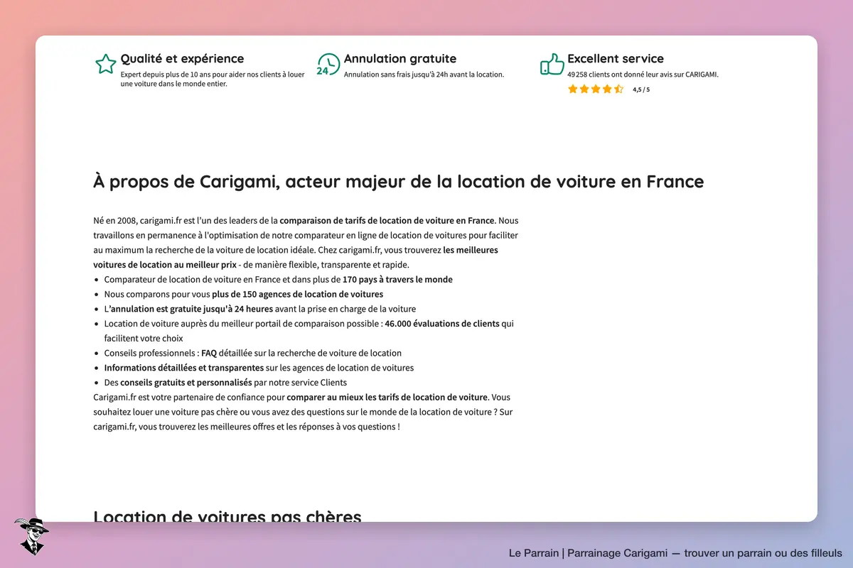 Capture d'écran de Carigami