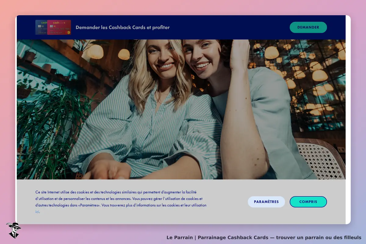Cashback Cards : deux femmes souriantes posent ensemble dans un environnement lumineux et végétal