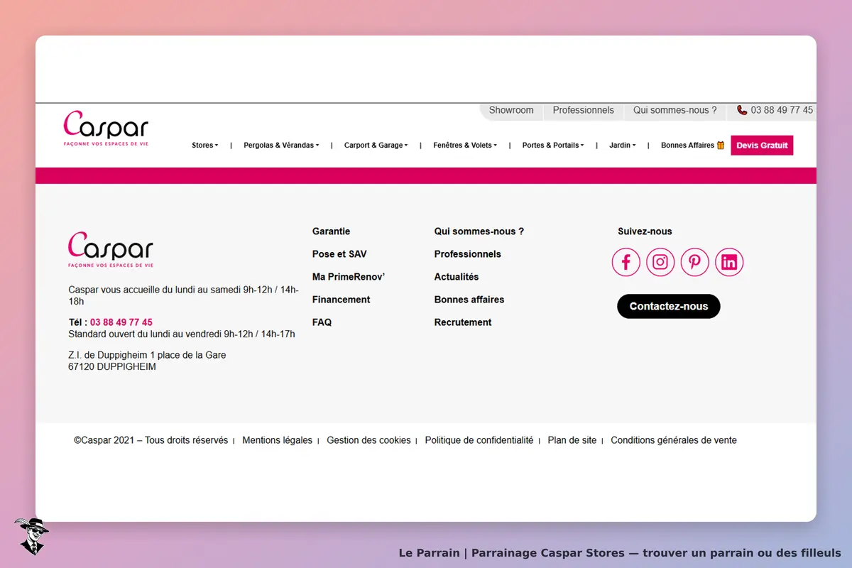 page oficiel