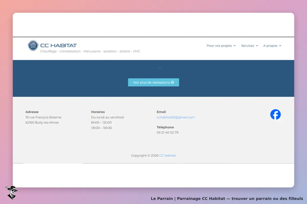 page oficiel