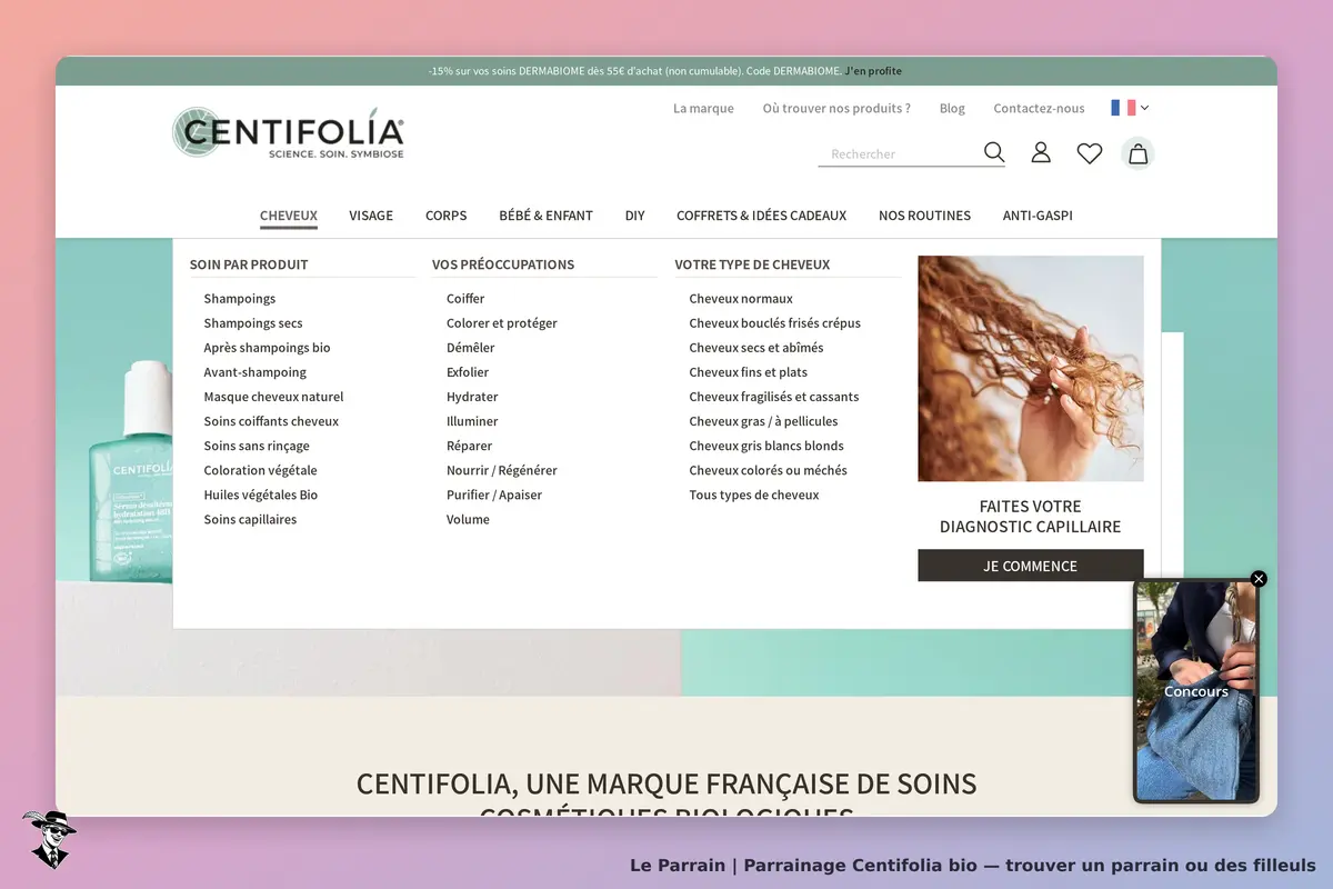 Centifolia bio : centifolia : page d'accueil avec produits capillaires et diagnostic capillaire