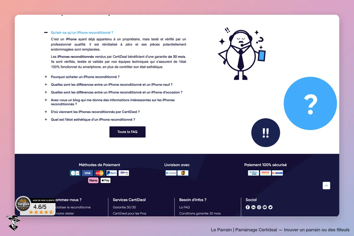 Capture d'écran de Certideal