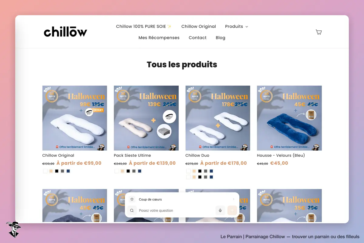 Page catégorie de Chillow