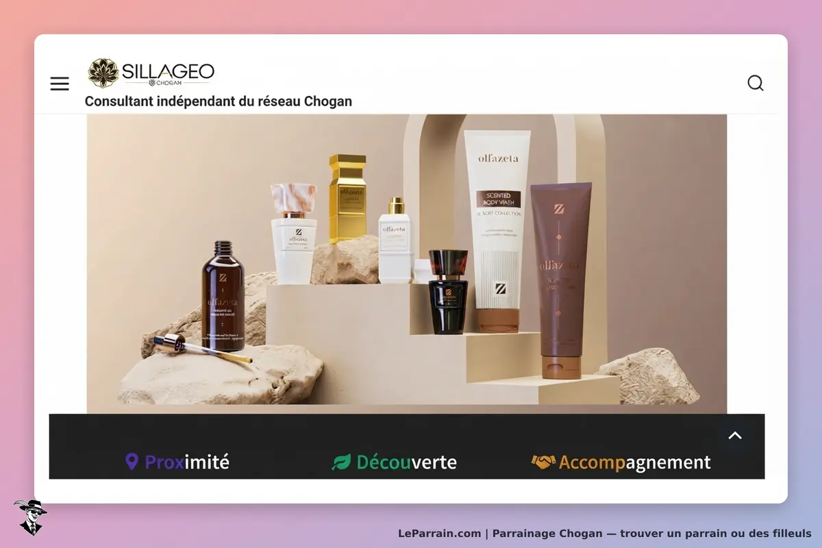 Chogan : plusieurs produits de beauté présentés sur des supports en pierre