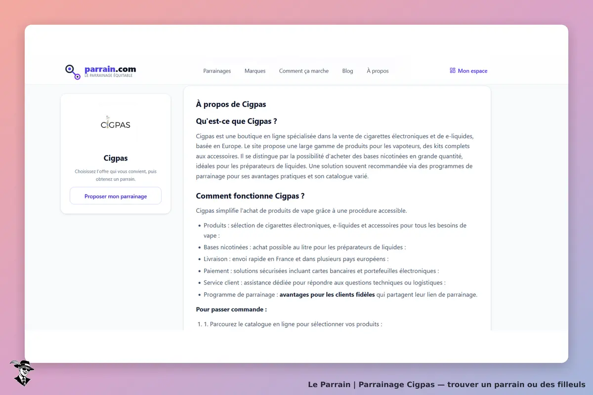 Cigpas : description de la boutique en ligne spécialisée dans les cigarettes électroniques