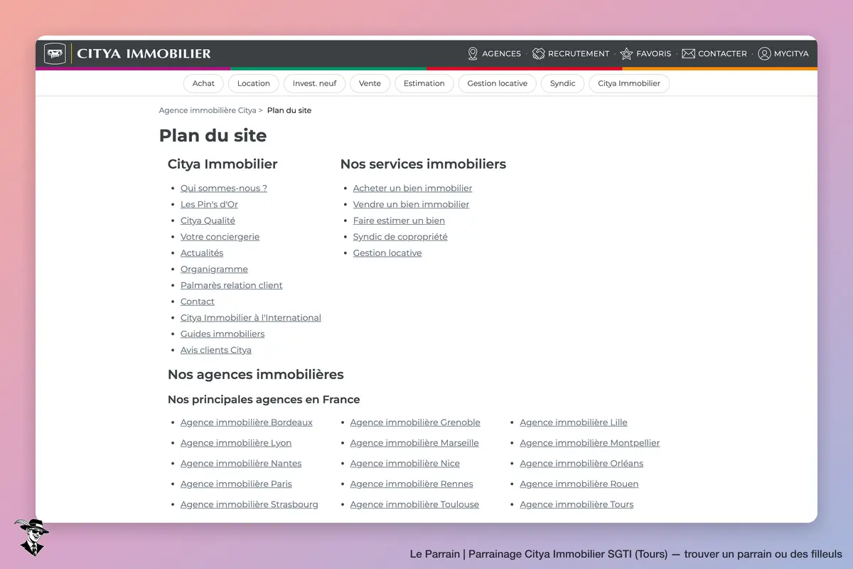 Capture d'écran de Citya Immobilier SGTI (Tours)