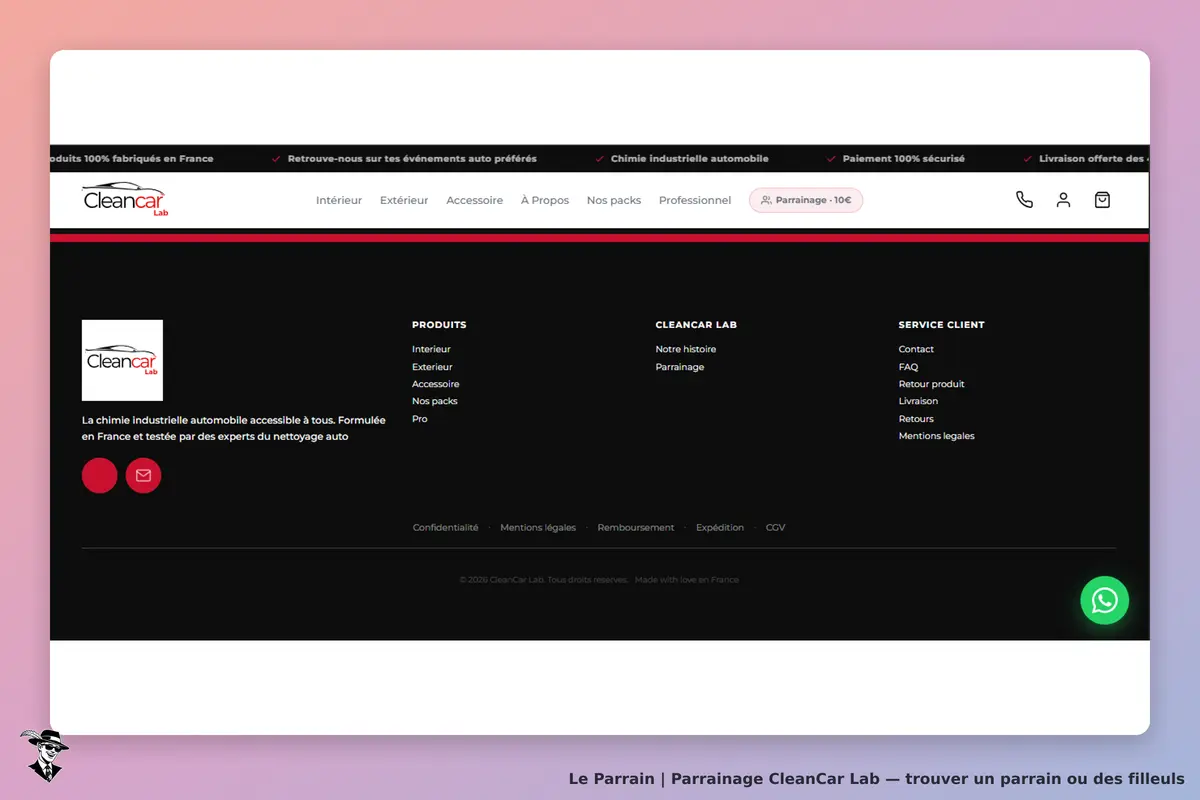 page d'accueil