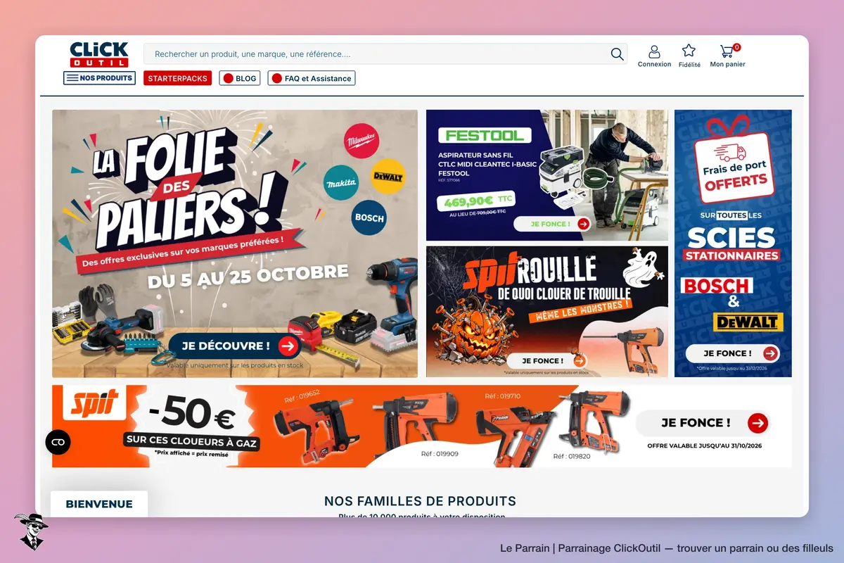 Capture d'écran de ClickOutil