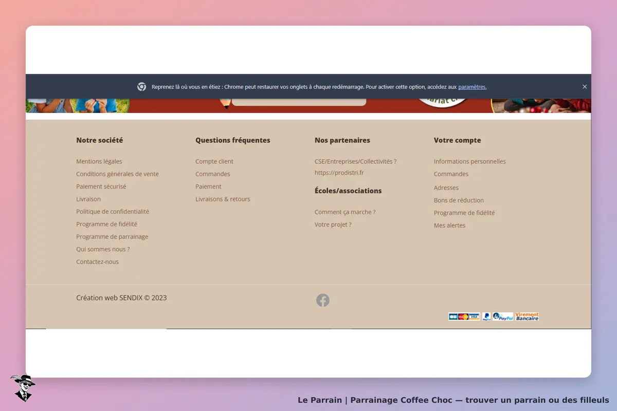page oficiel