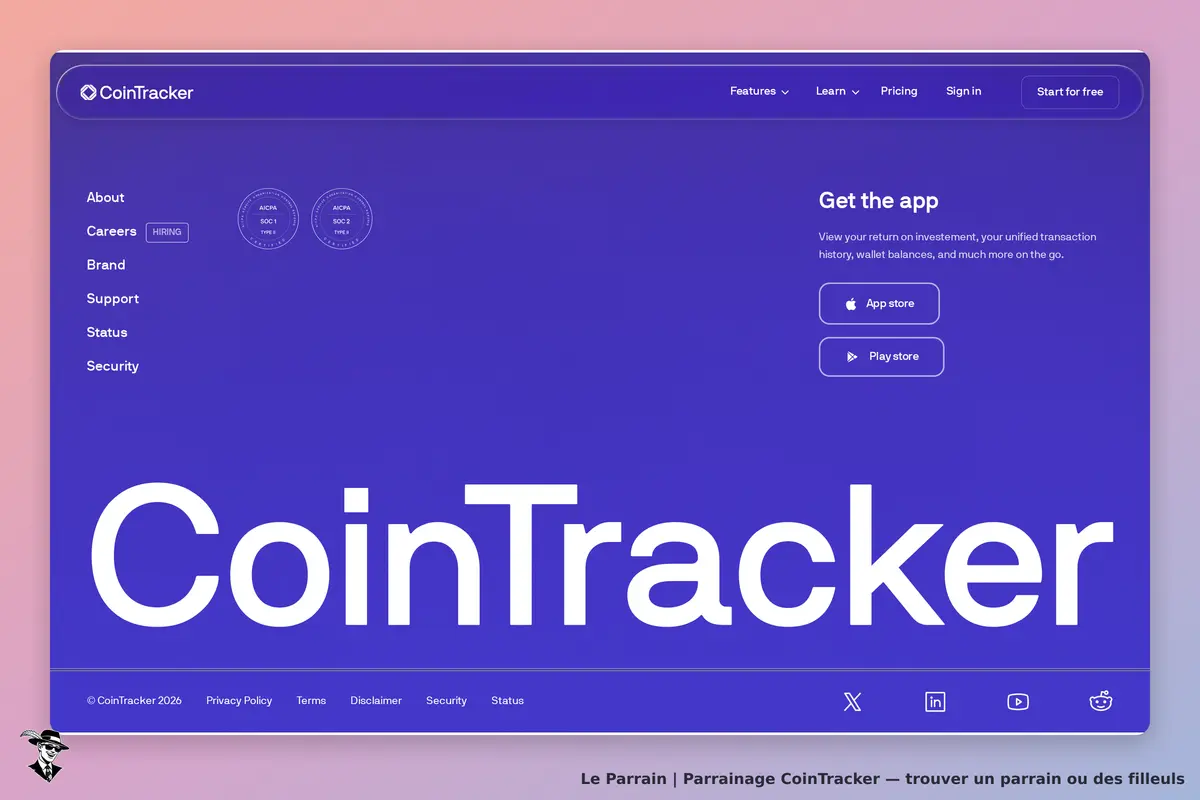 Capture d'écran de CoinTracker
