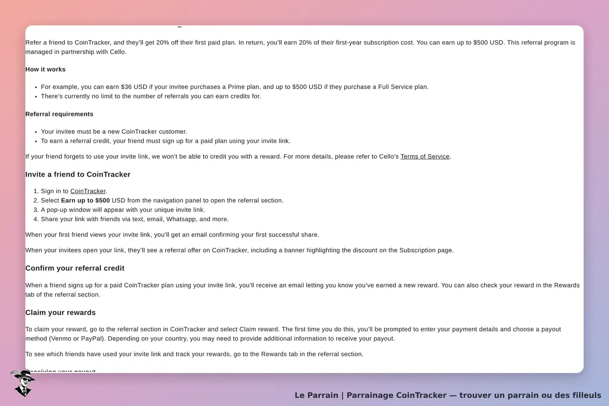 Capture d'écran de CoinTracker