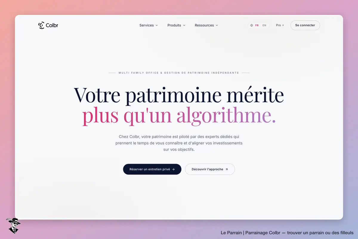 Page d'accueil de Colbr