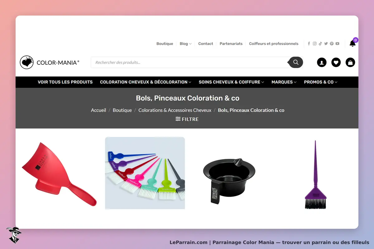 Color Mania : présentation de bols et pinceaux pour la coloration des cheveux