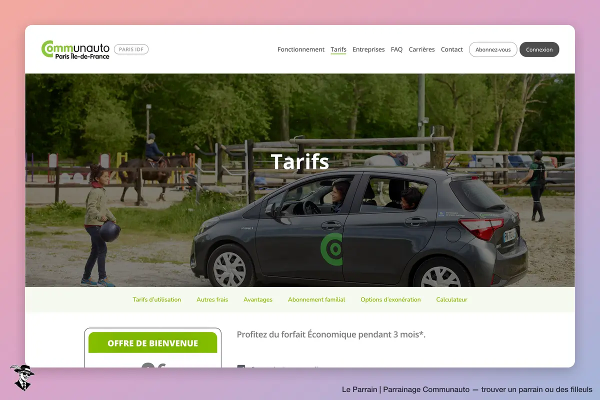 Capture d'écran de Communauto