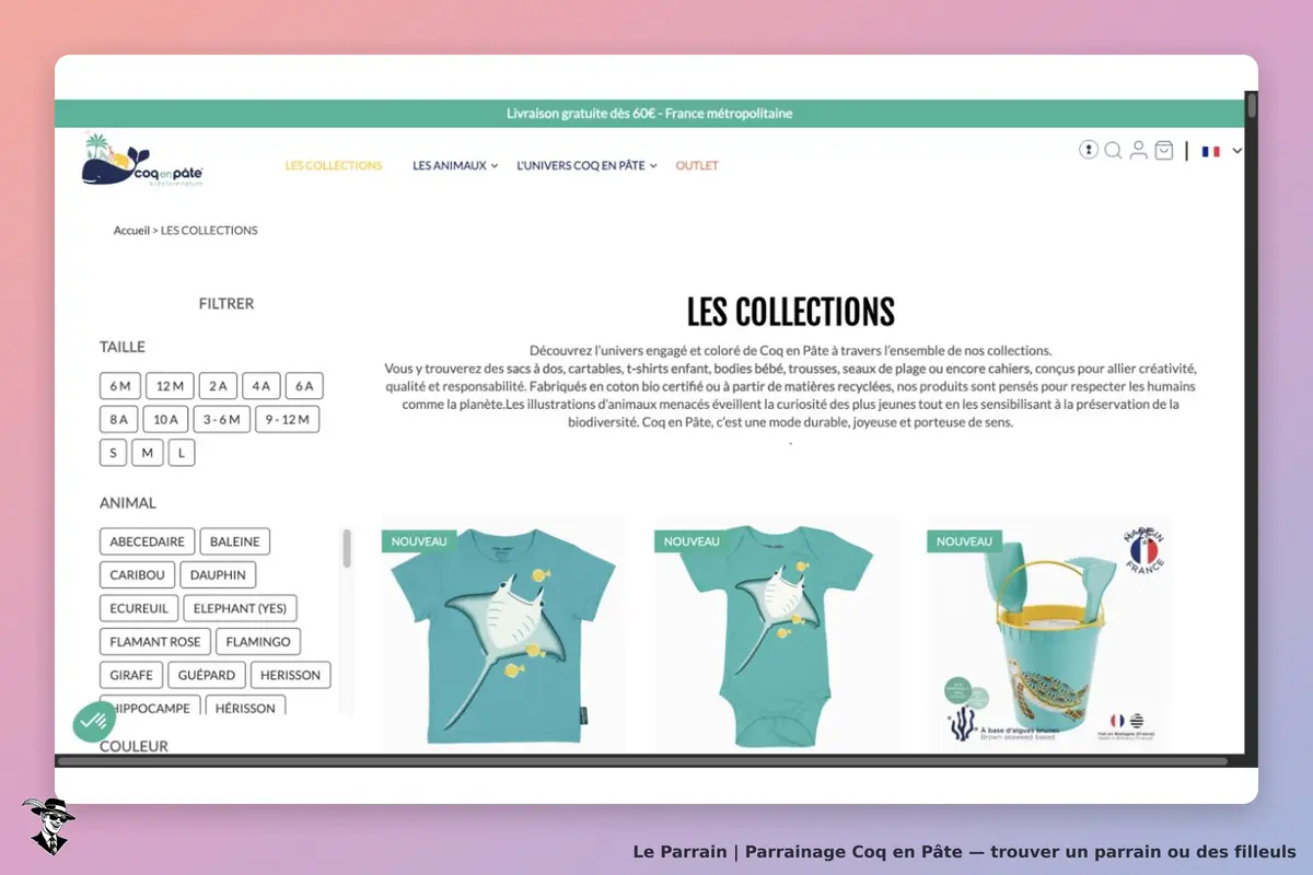 Collections Coq en Pâte : vêtements et accessoires pour enfants en coton biologique