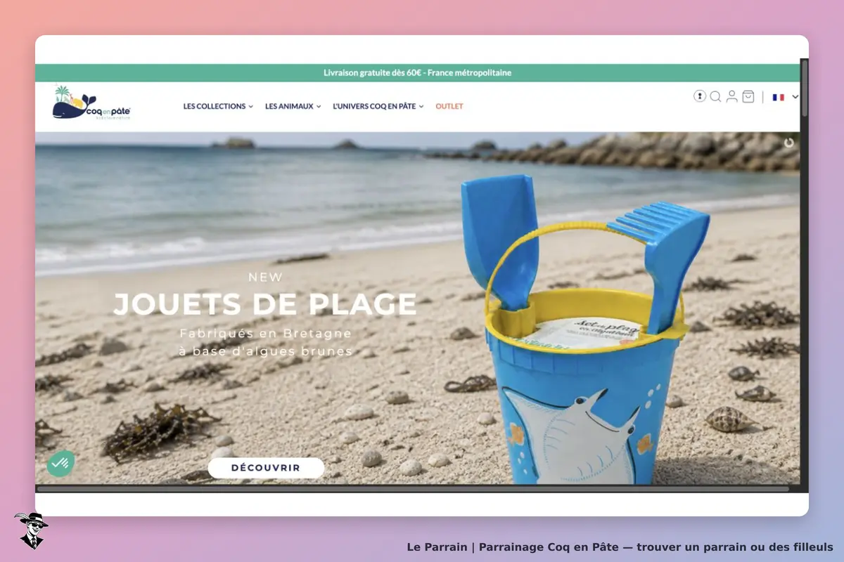 Accueil Coq en Pâte : jouets de plage fabriqués en Bretagne
