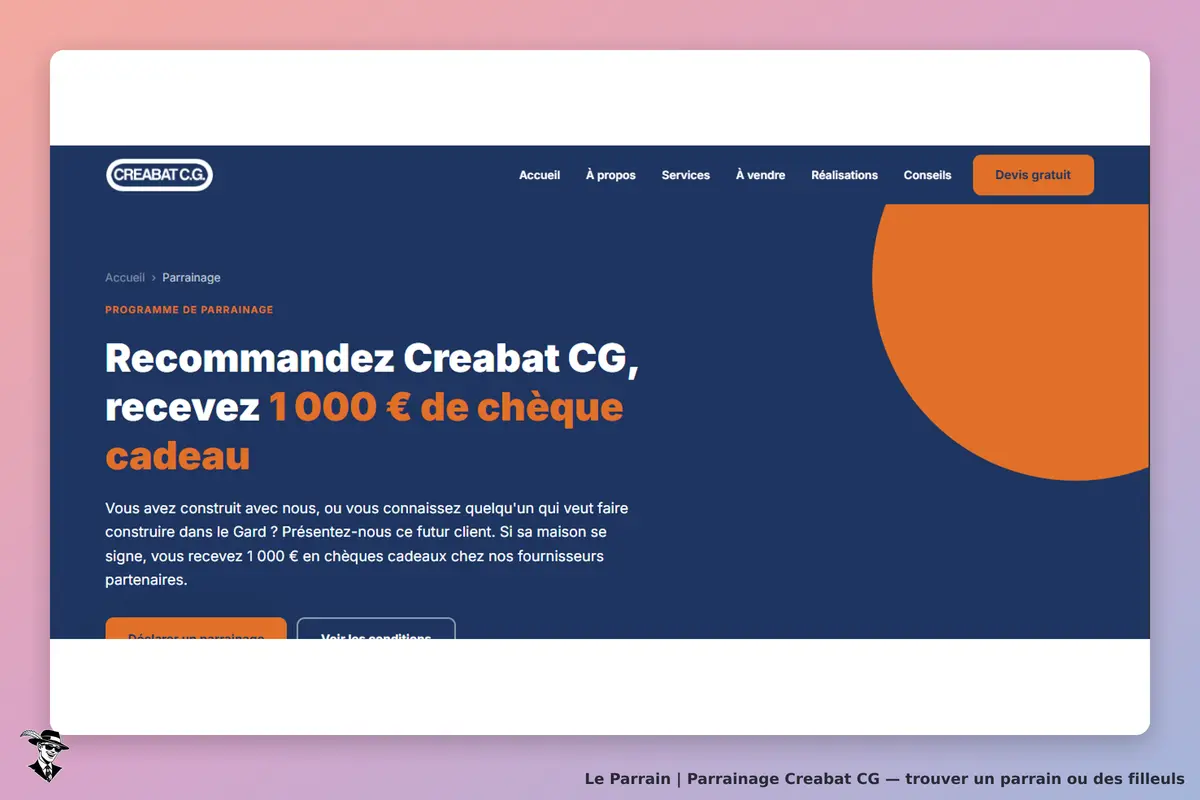 condition parrainage