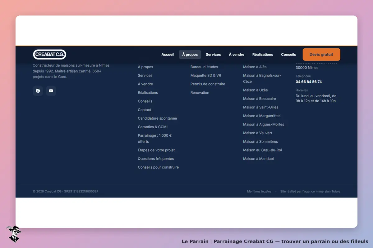 page oficiel