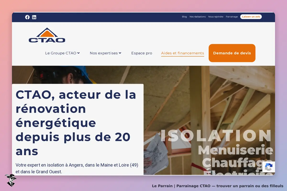 Page d'accueil de CTAO