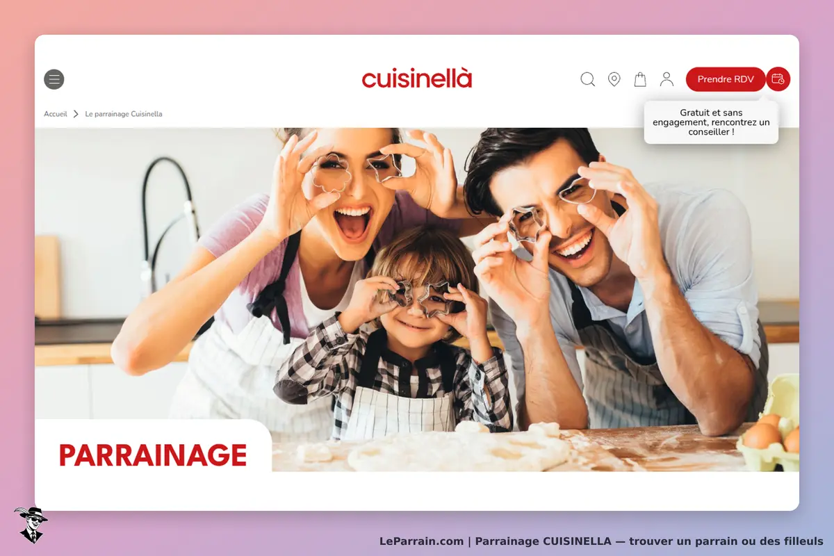 CUISINELLA : trois personnes souriantes utilisant des emporte-pièces en cuisine
