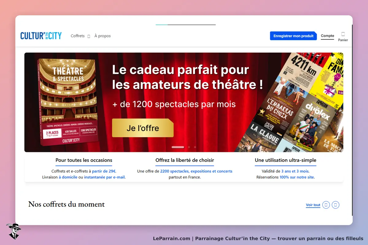 Cultur’in the City : cultur'in the City : page d'accueil présentant des spectacles de théâtre et