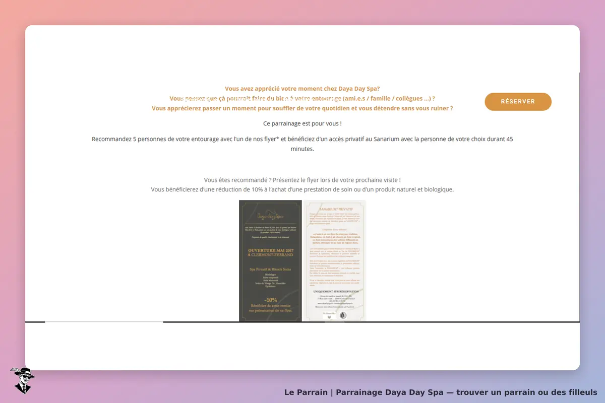 Programme parrainage