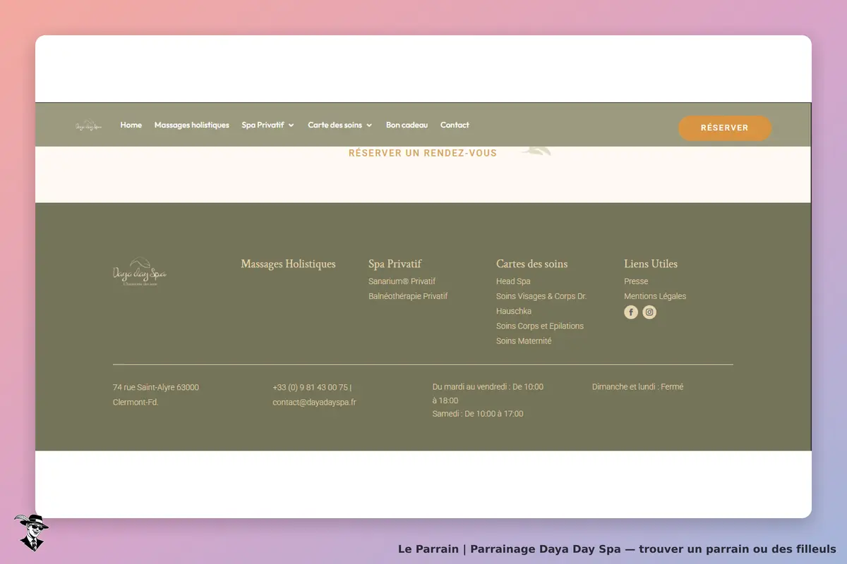 page oficiel