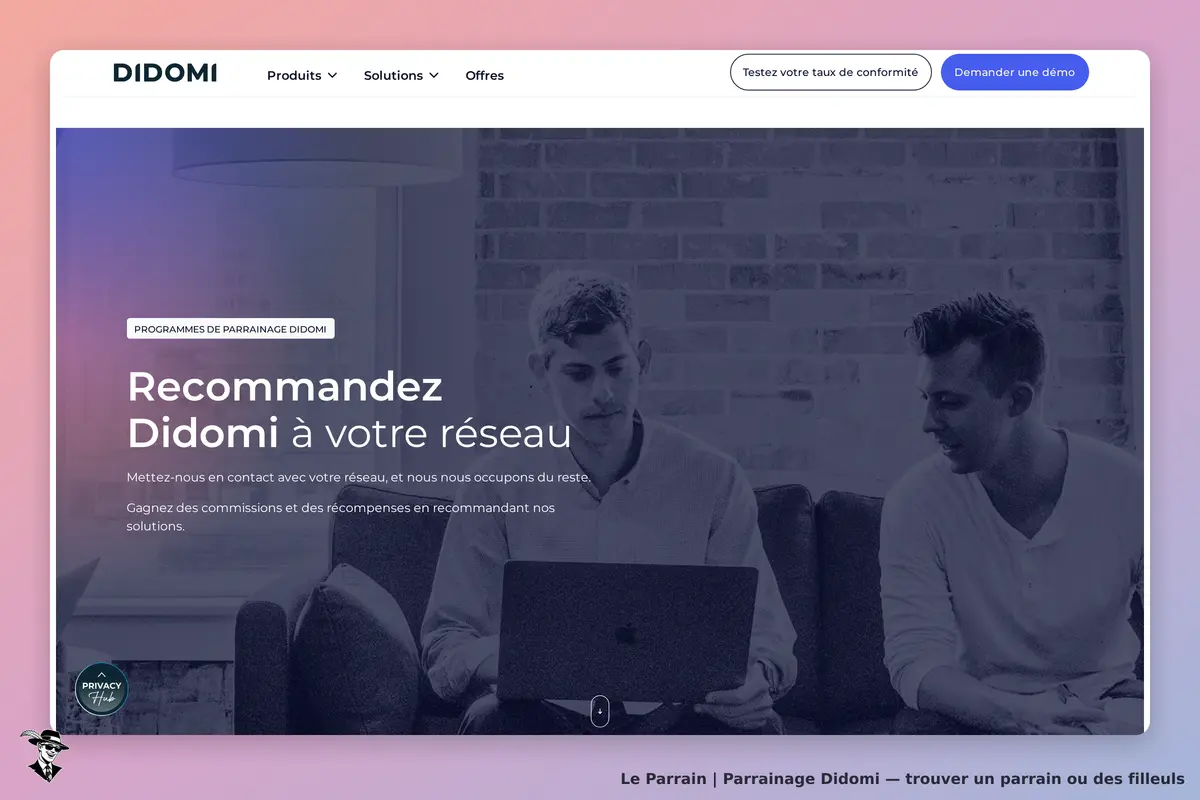 Page parrainage de Didomi