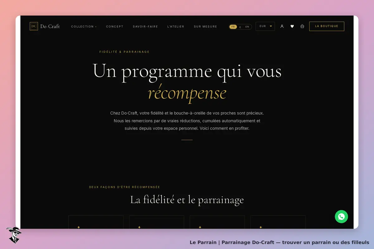 Page parrainage de Do-Craft