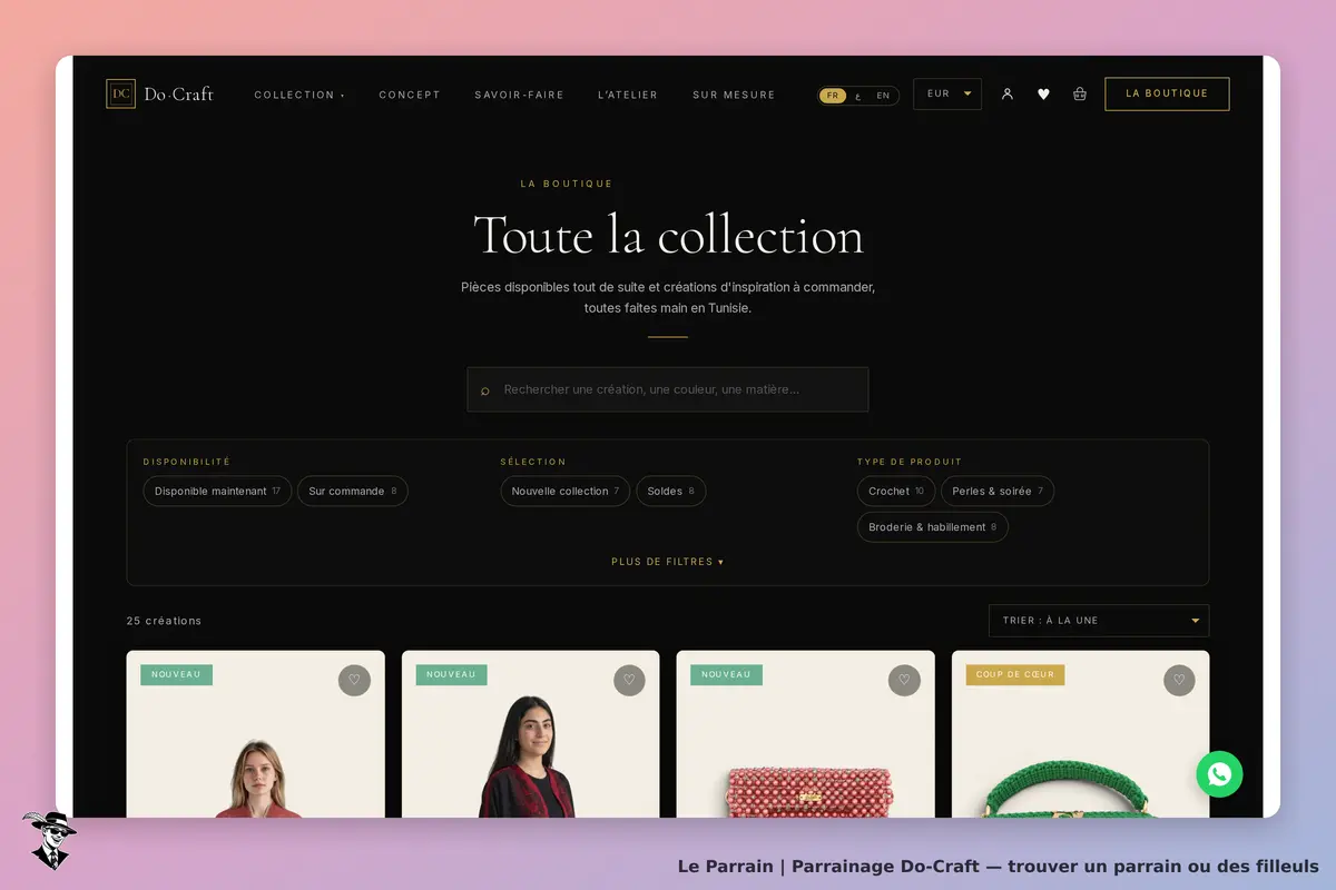 Page catégorie de Do-Craft