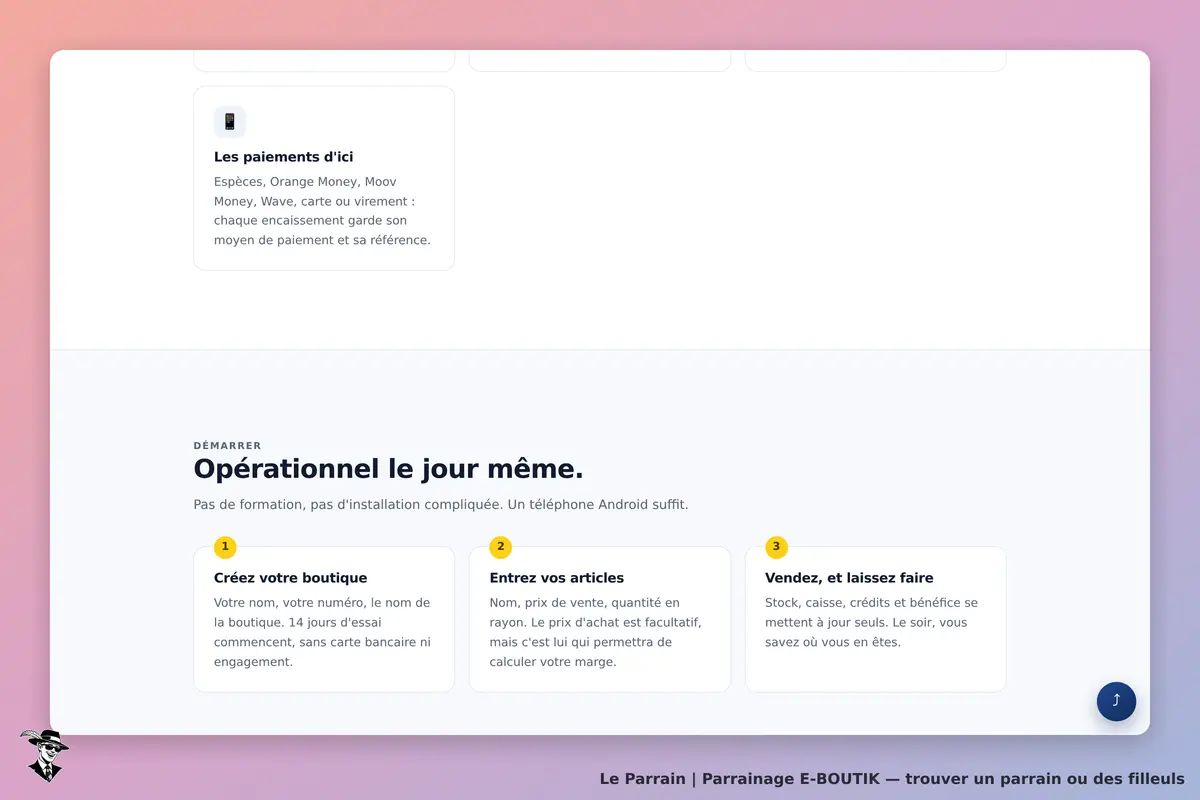 Capture d'écran de E-BOUTIK