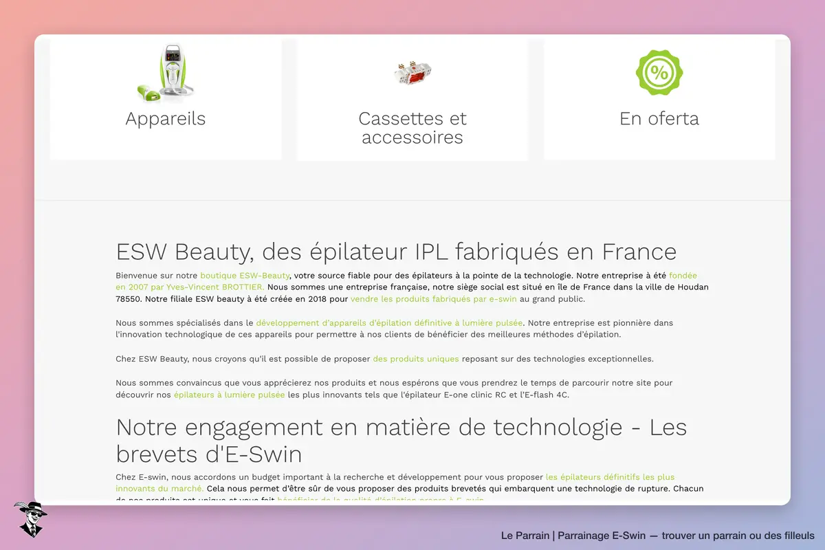 Capture d'écran de E-Swin