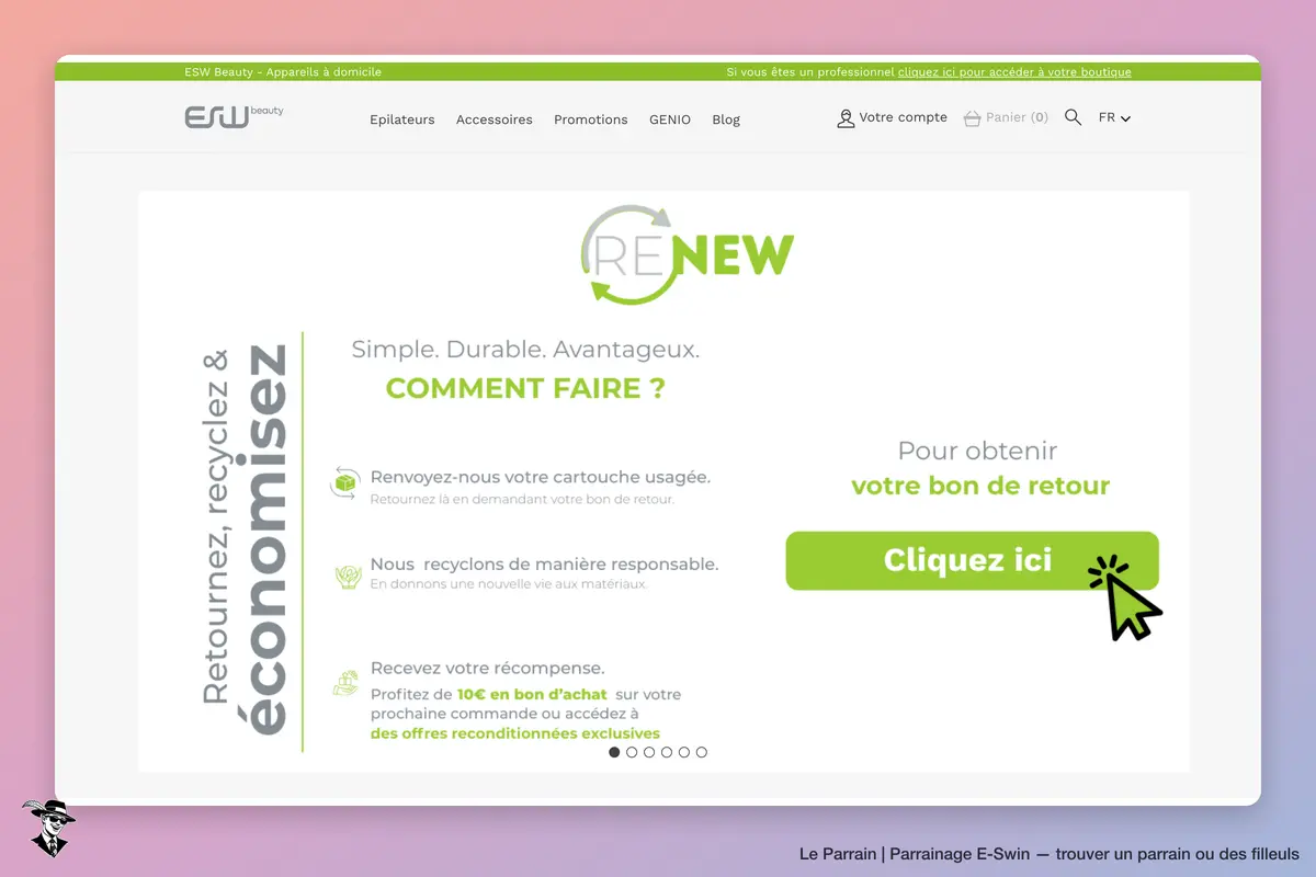 Page catégorie de E-Swin