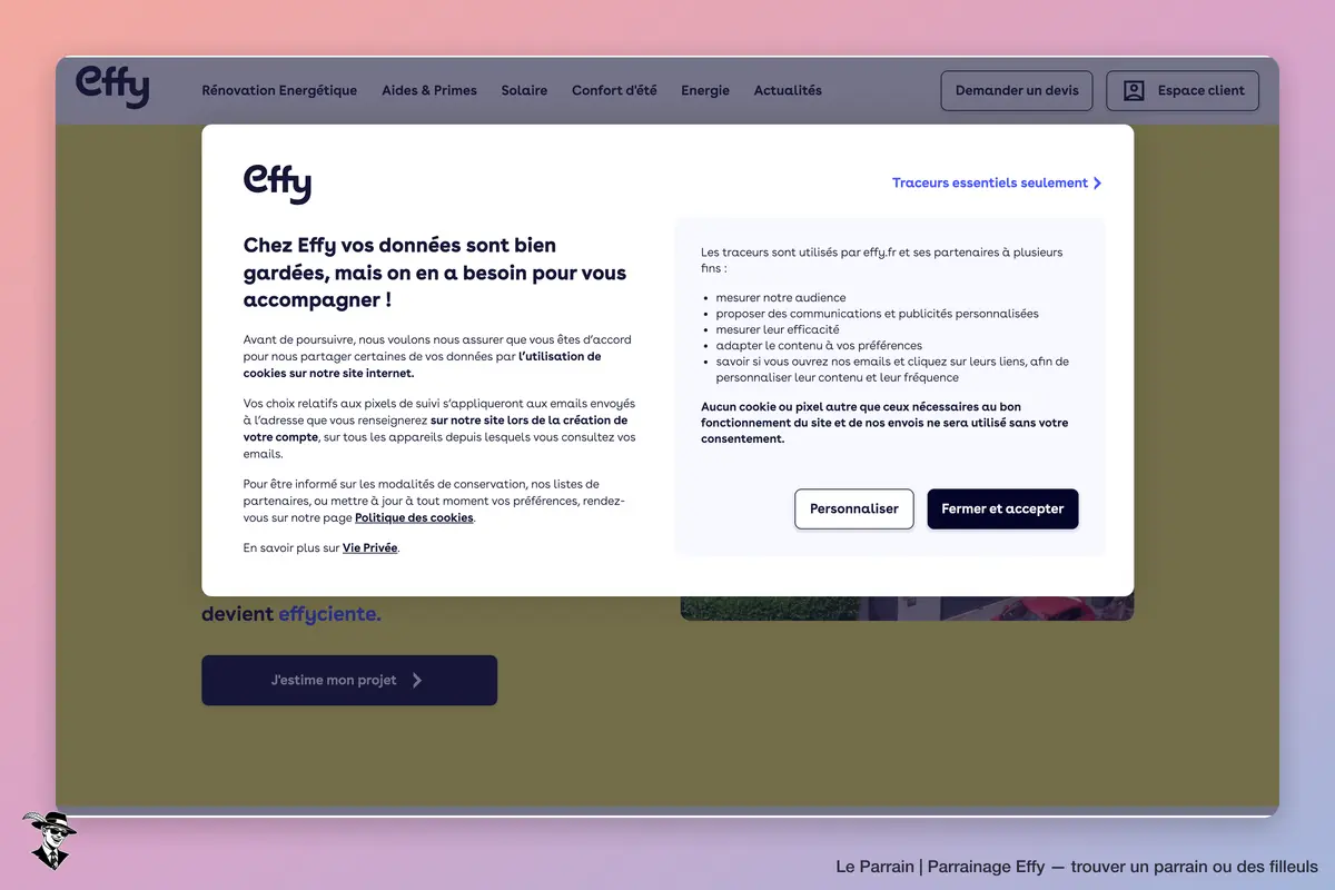 Capture d'écran de Effy