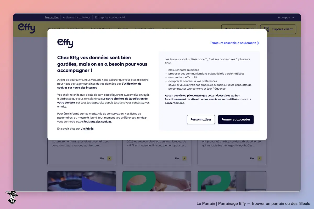 Capture d'écran de Effy